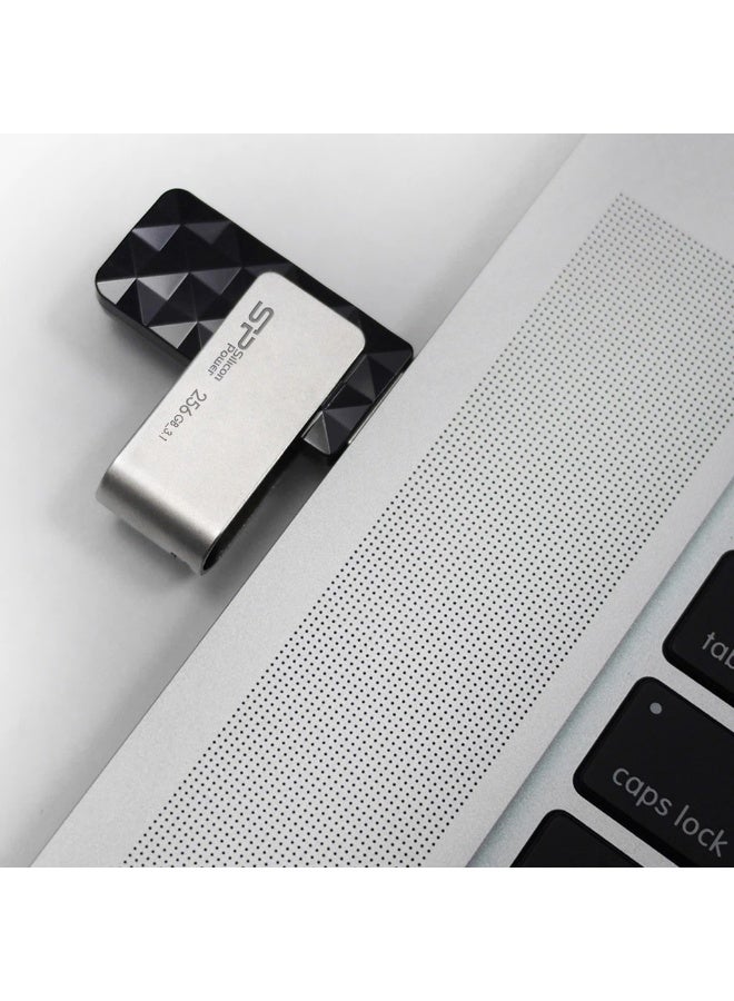 سيليكون باور محرك أقراص فلاش USB من نوع Silicon Power Blaze B30 من الجيل الأول، يدعم أحجام 3.2/3.0/3.1 بوصة، بسعة 256 جيجابايت. - Image 3
